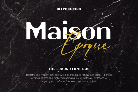 Maison Époque Duo: A Premium Display Typeface for Modern Web Design